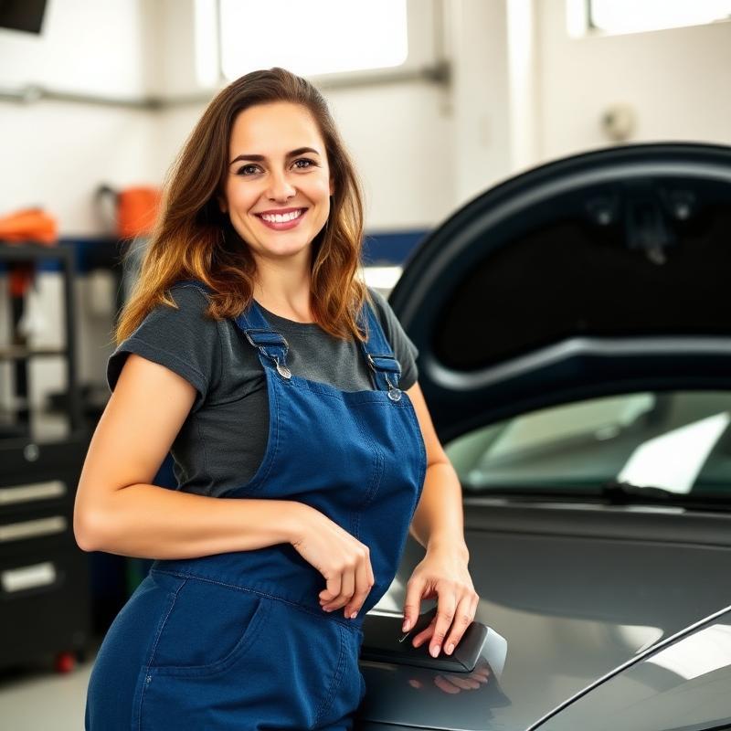 Léa, garagiste à Toulouse — Garage automobile